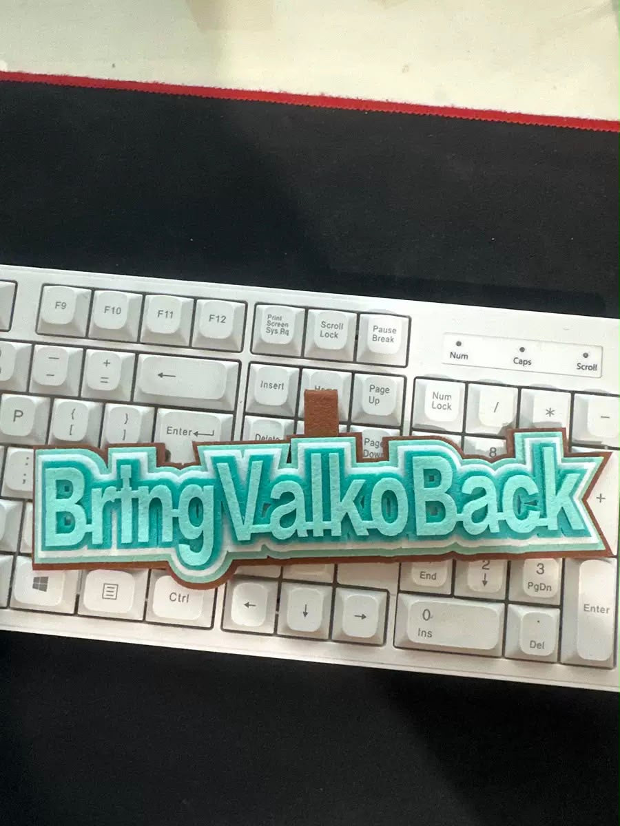 “Bring Valko Back” Felt Bag Charm🐺