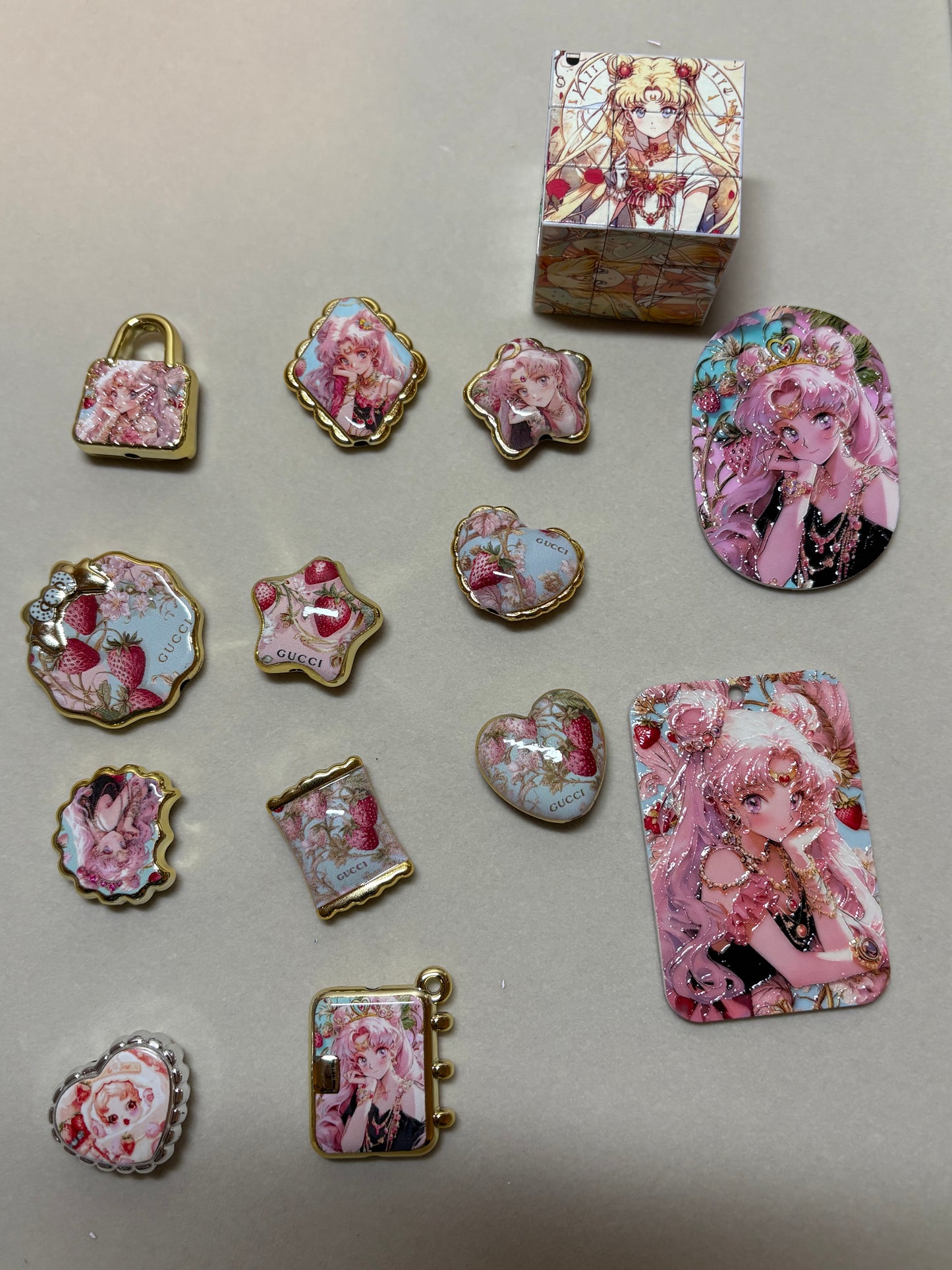 ✨ Printed Bead Character Charm – 3 Styles Available ✨