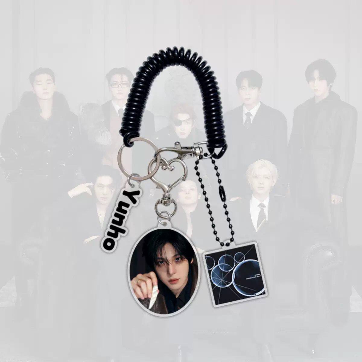 ATEEZ Member Keychains - Premium Multi-Charm Set 🔑✨