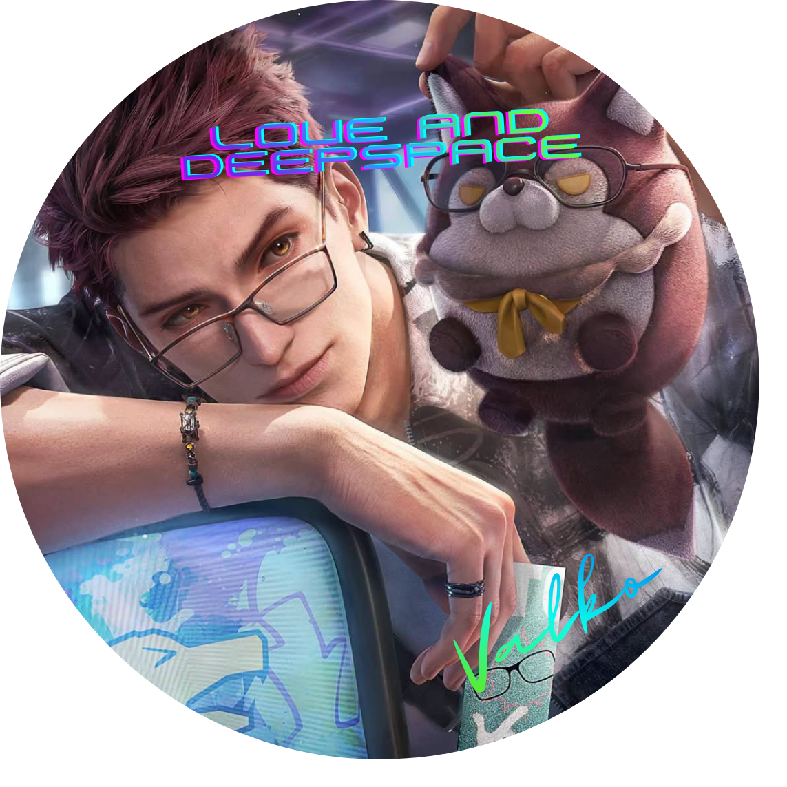 75mm Love and Deepspace Valko Button🐺