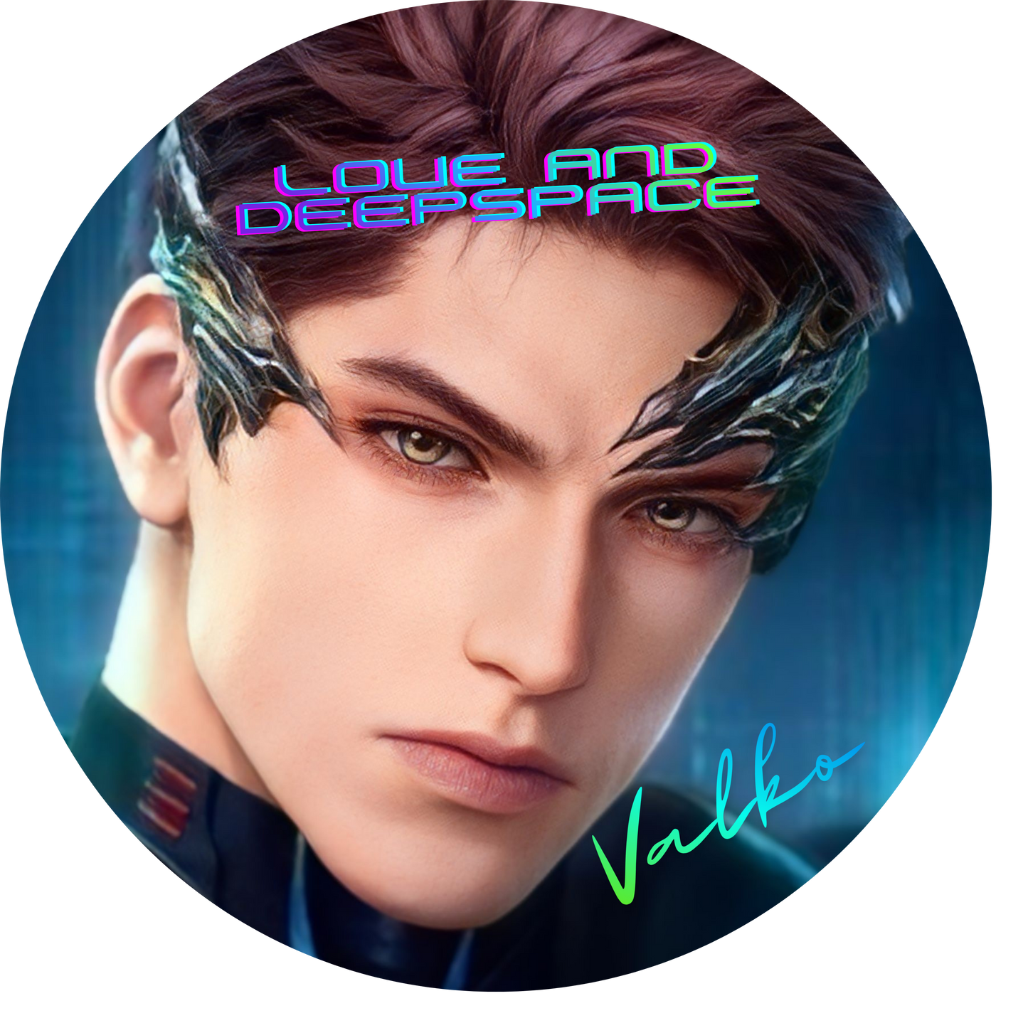 75mm Love and Deepspace Valko Button🐺