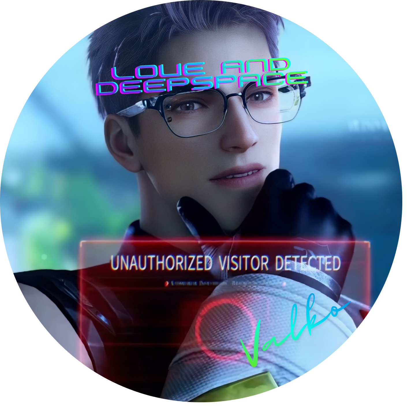 75mm Love and Deepspace Valko Button🐺