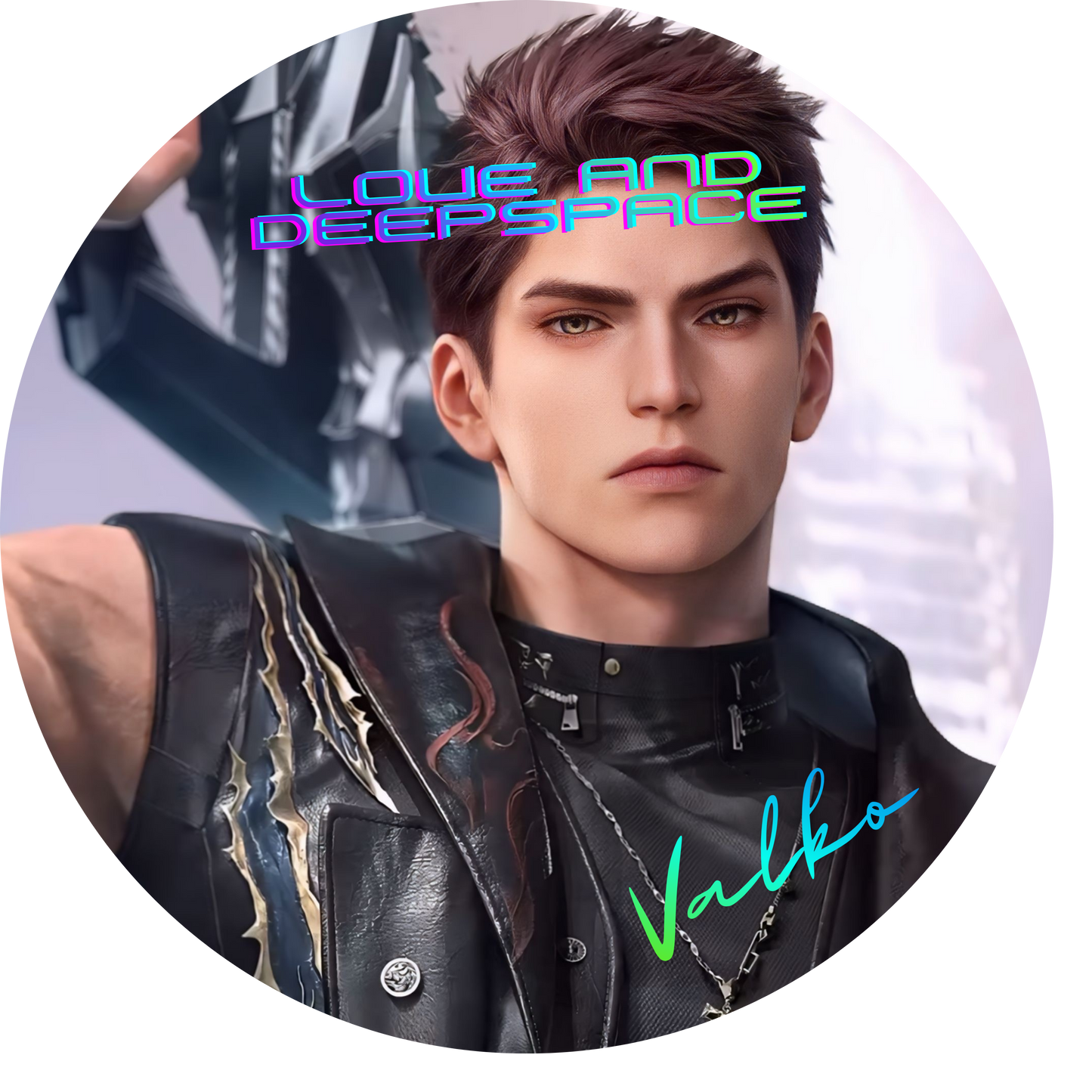 75mm Love and Deepspace Valko Button🐺