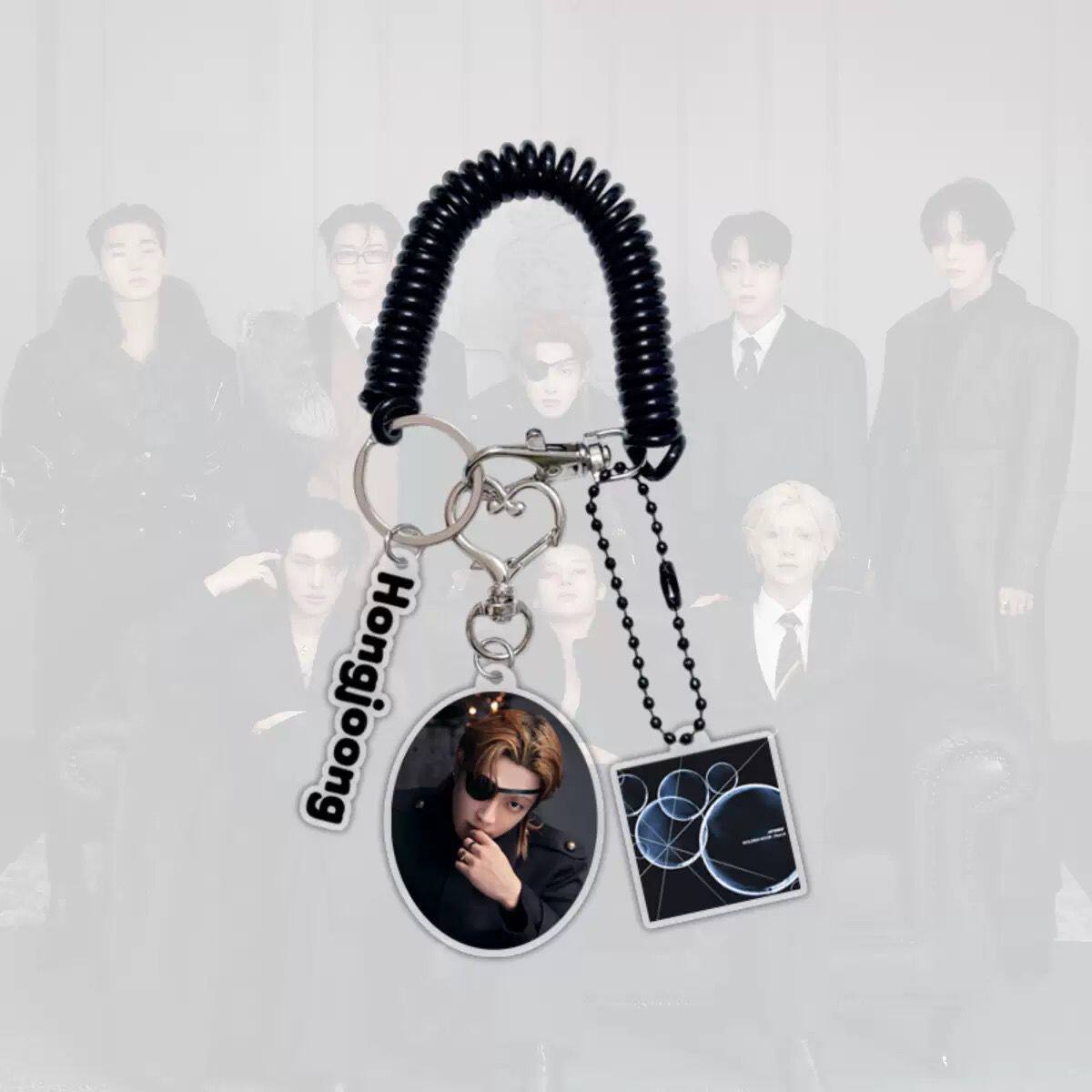 ATEEZ Member Keychains - Premium Multi-Charm Set 🔑✨