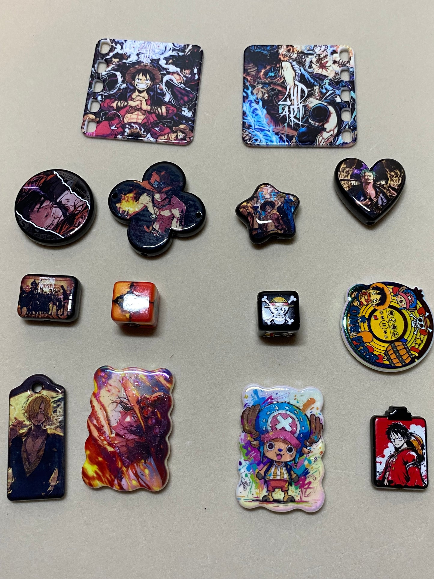 ✨ Printed Bead Character Charm – 3 Styles Available ✨