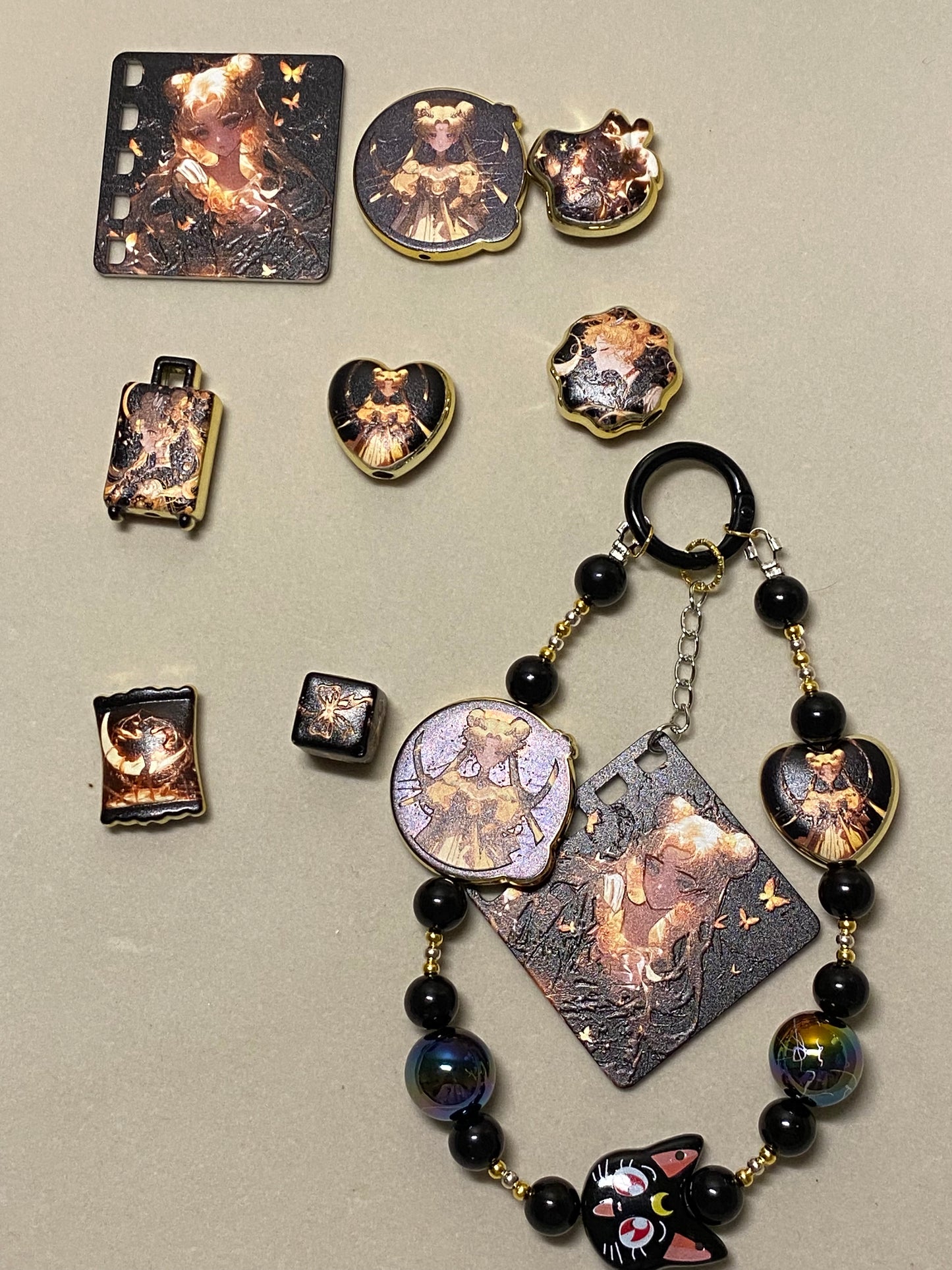 ✨ Printed Bead Character Charm – 3 Styles Available ✨