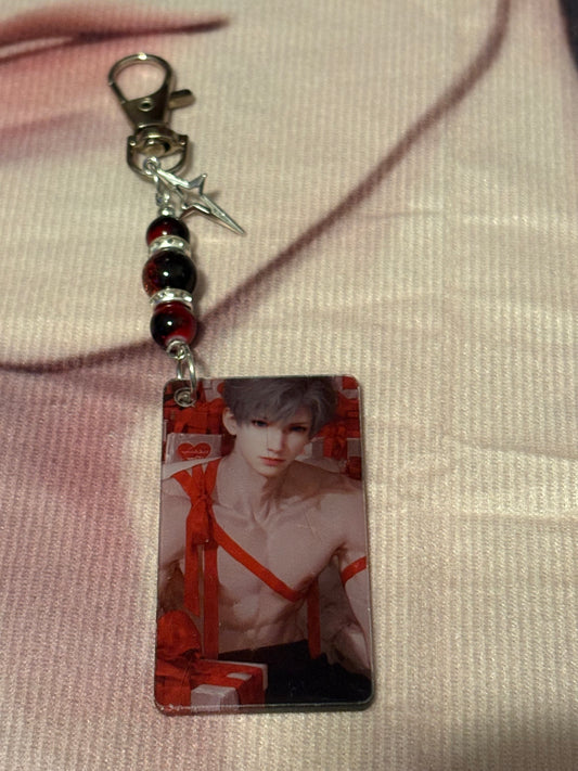 Red Ribbon Keychain