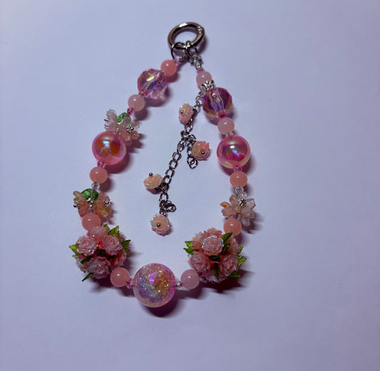 🌸 Custom Handmade Floral Keychains & Bracelets — Commission Orders Open 🌸