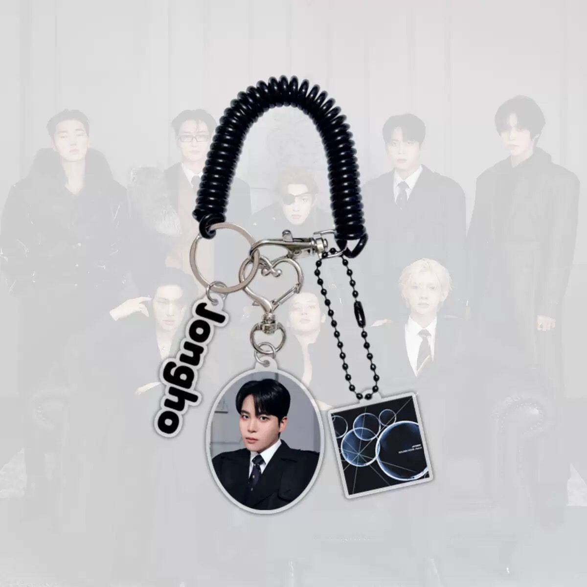 ATEEZ Member Keychains - Premium Multi-Charm Set 🔑✨