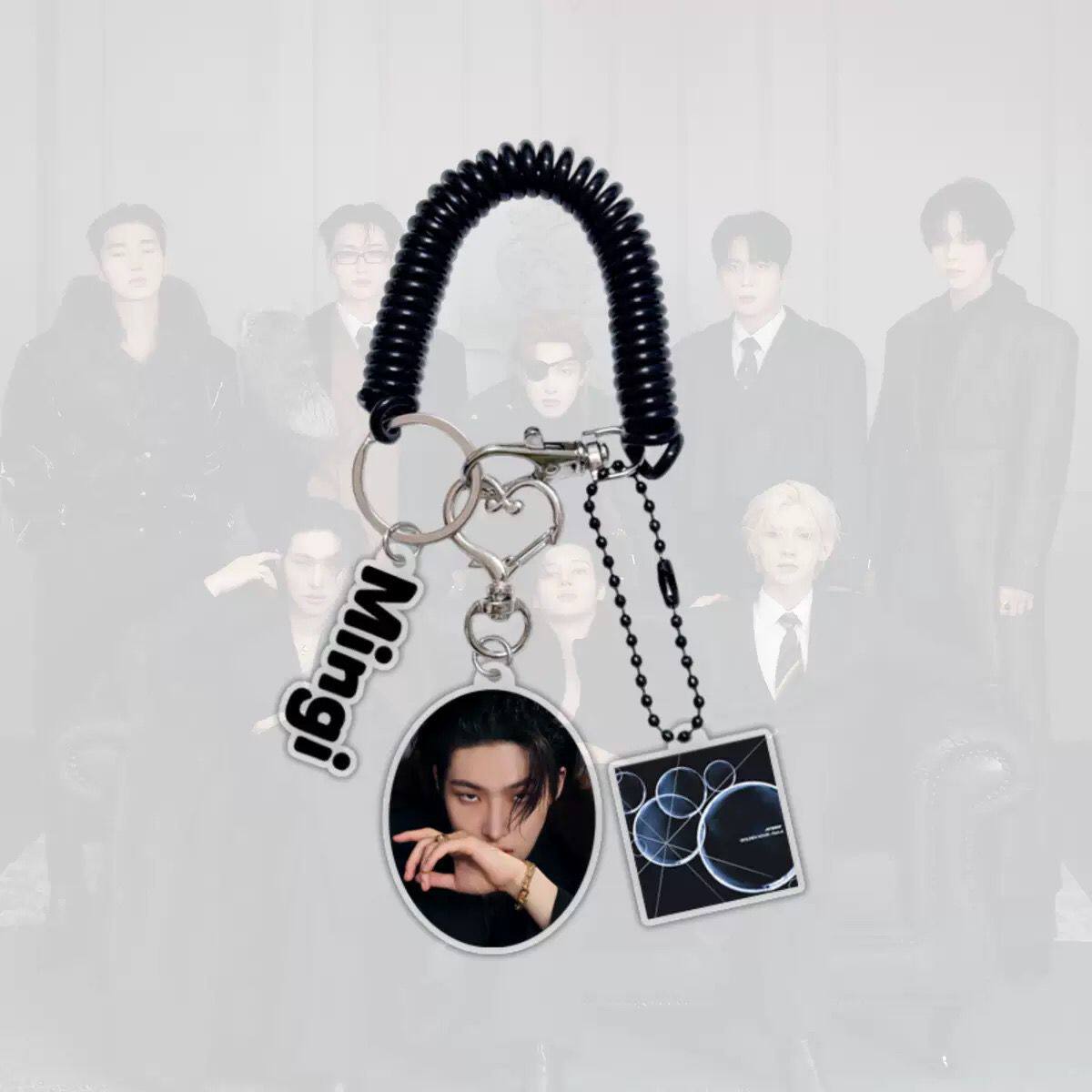 ATEEZ Member Keychains - Premium Multi-Charm Set 🔑✨