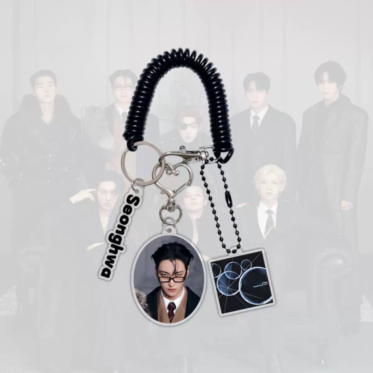ATEEZ Member Keychains - Premium Multi-Charm Set 🔑✨
