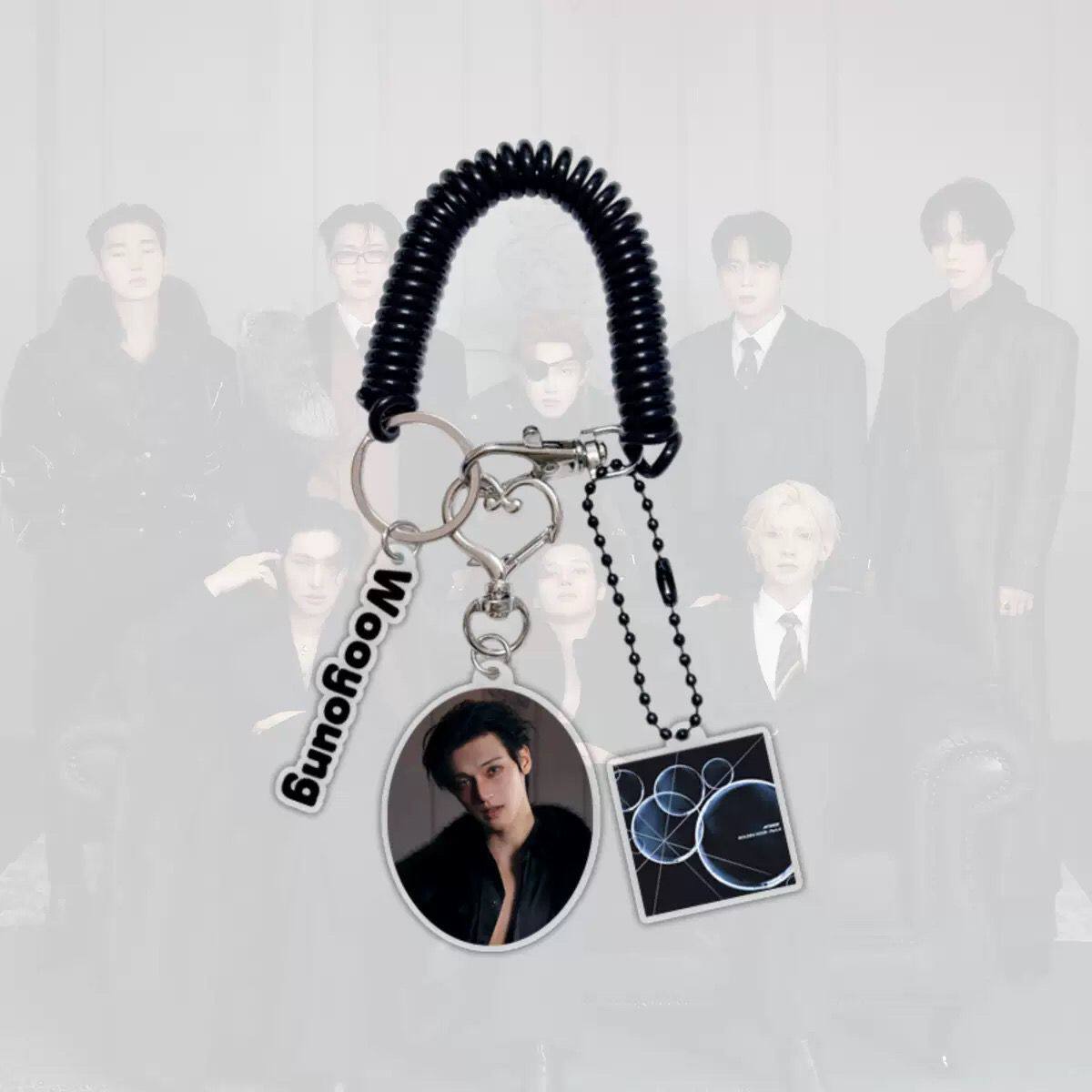 ATEEZ Member Keychains - Premium Multi-Charm Set 🔑✨