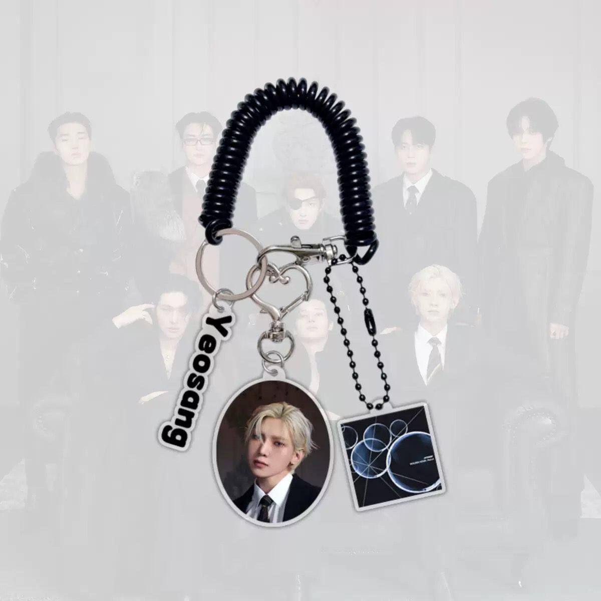 ATEEZ Member Keychains - Premium Multi-Charm Set 🔑✨