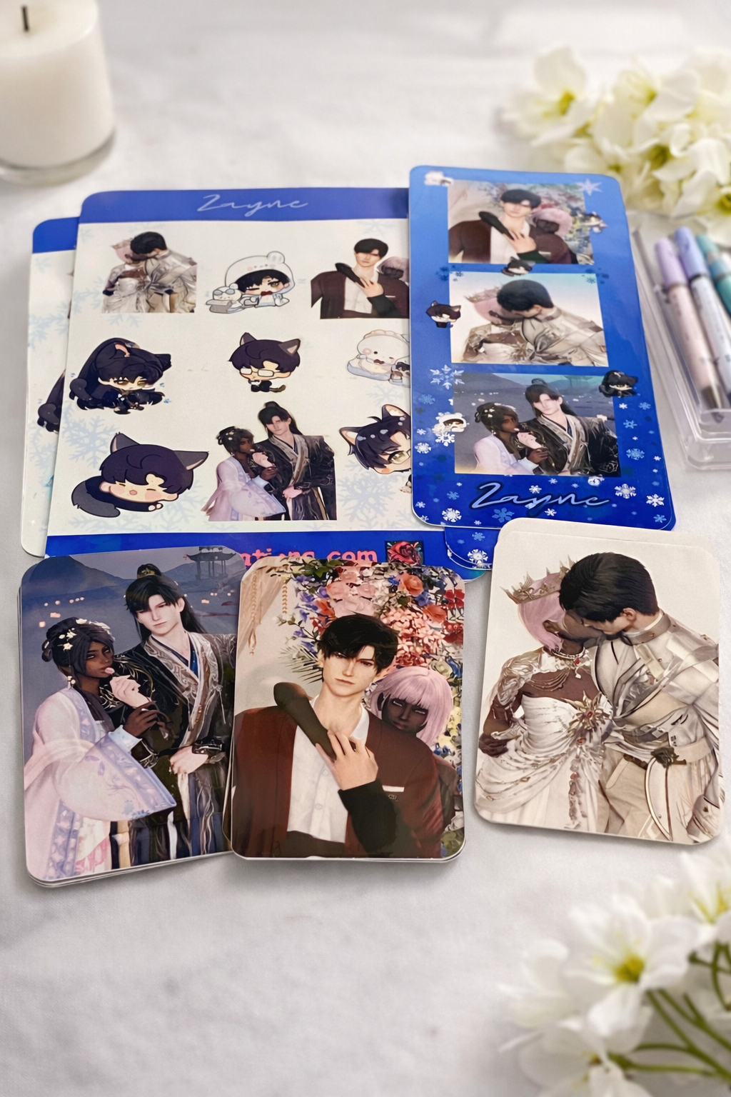 Personalized Love and Deepspace Photocard, Sticker and Bookmark Set ✨