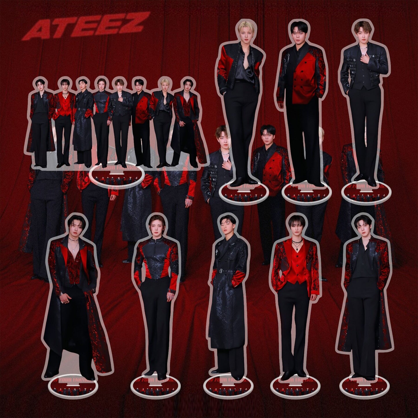 ATEEZ Double-Sided Acrylic Standee - 15cm Premium Display 🎭✨