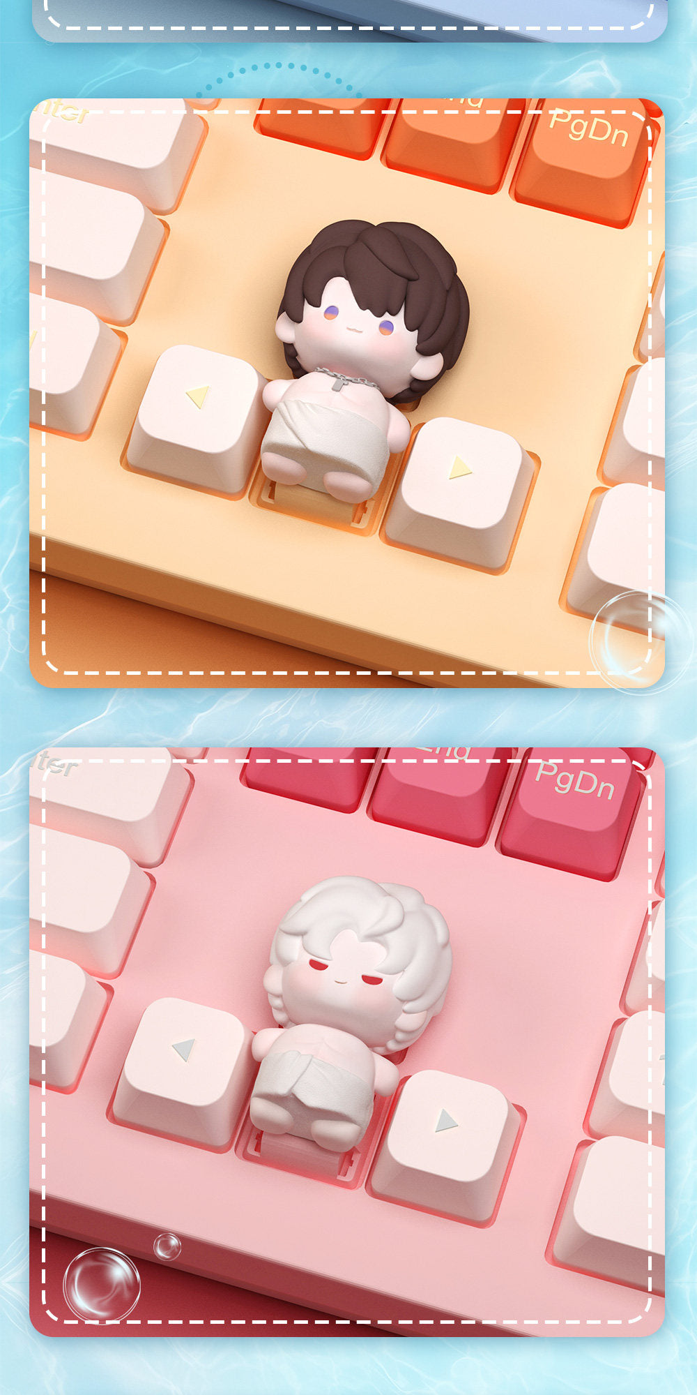 Love and Deepspace 3D Character Keycaps – Chibi Edition