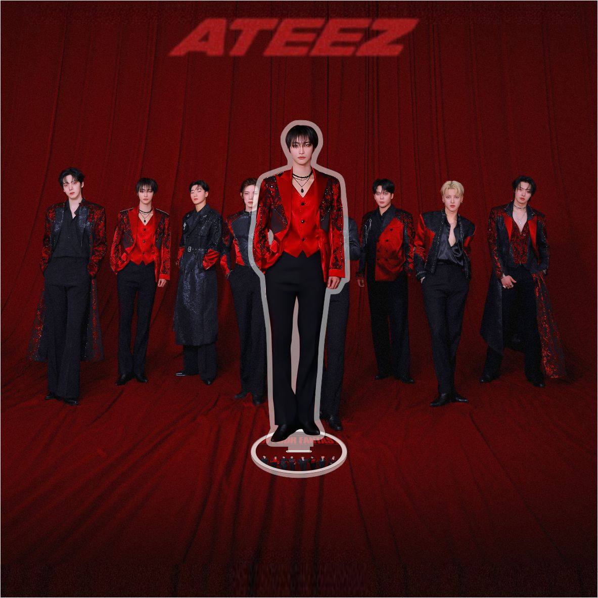 ATEEZ Double-Sided Acrylic Standee - 15cm Premium Display 🎭✨