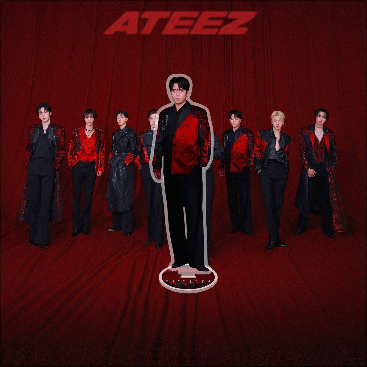 ATEEZ Double-Sided Acrylic Standee - 15cm Premium Display 🎭✨