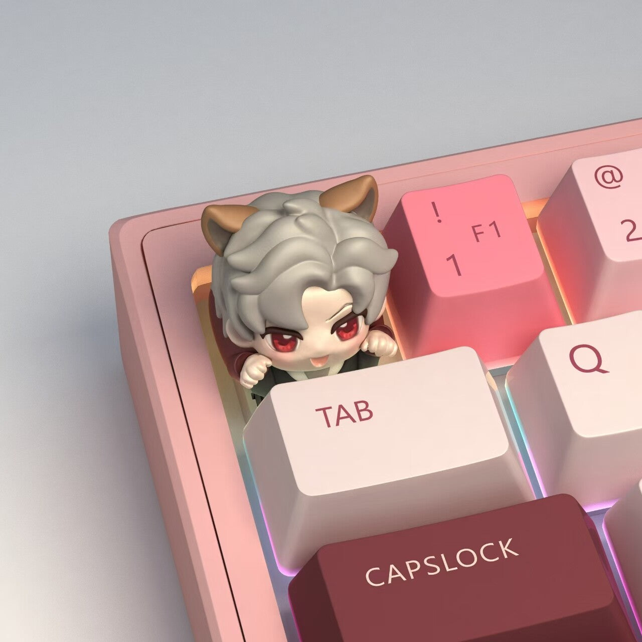 Love and Deepspace 3D Chibi Keycaps – Peek-a-Boo Edition