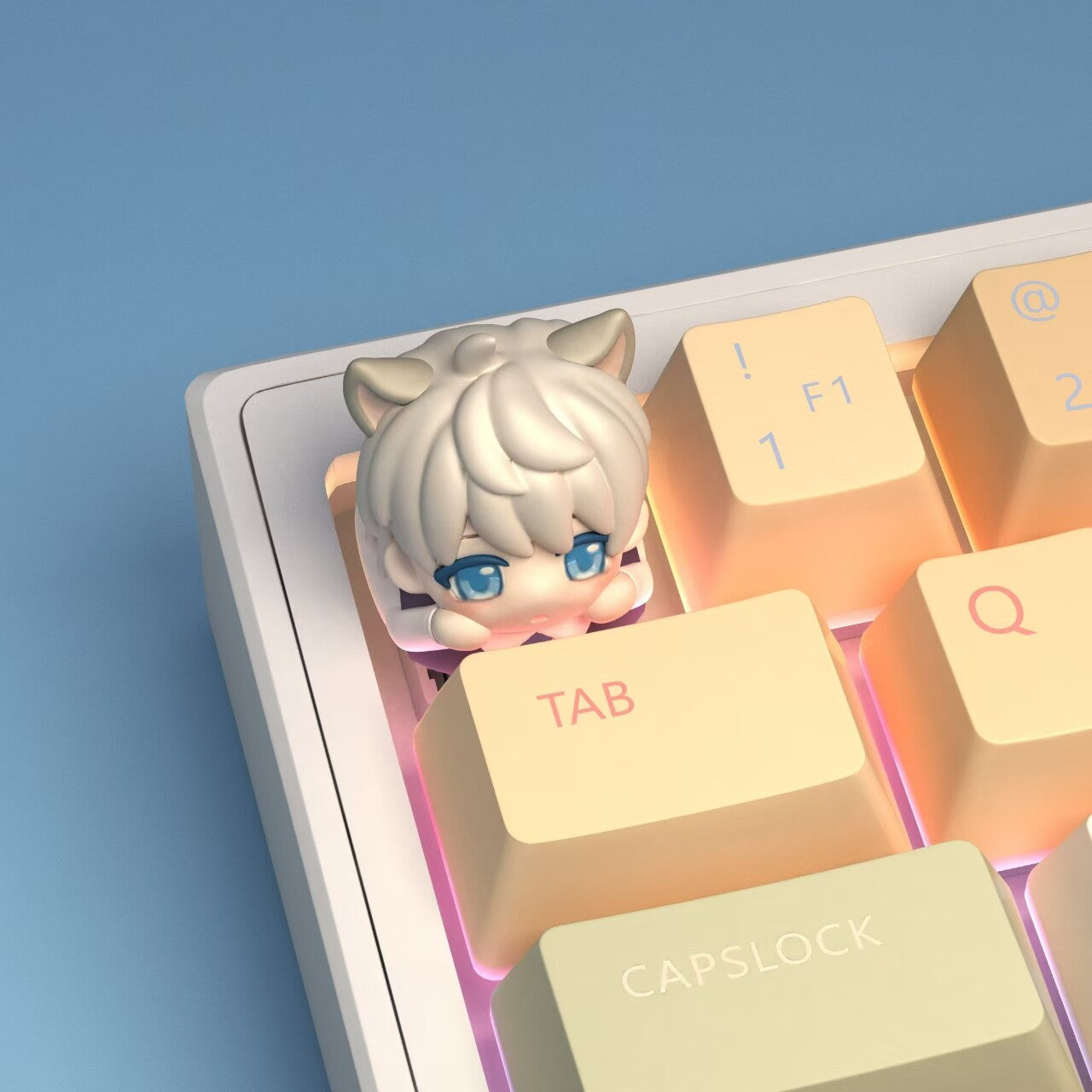 Love and Deepspace 3D Chibi Keycaps – Peek-a-Boo Edition